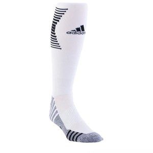 Adidas Soccer Socks  YOUTH SMALL White/Black Team Speed Compression